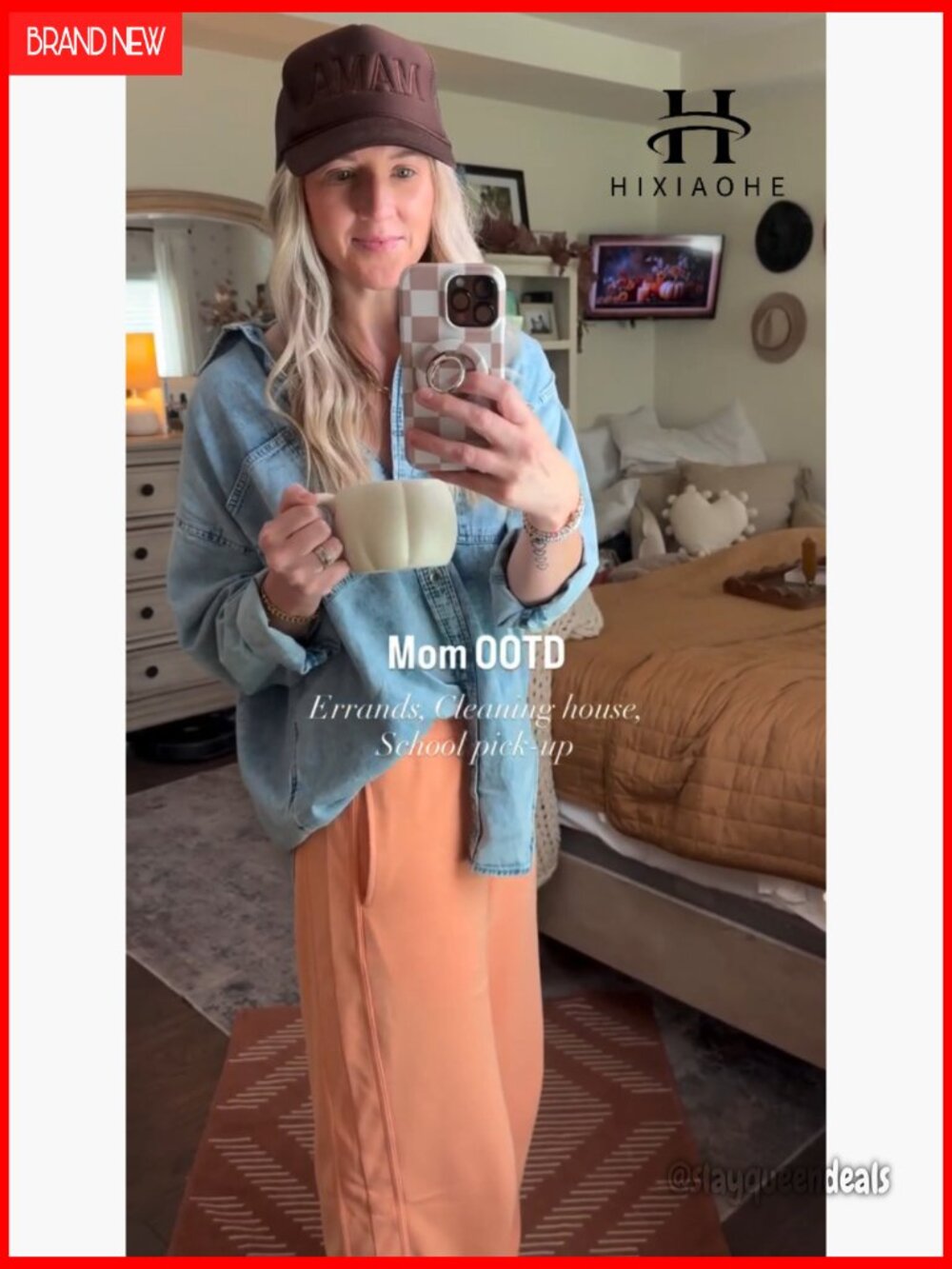 Wide Leg Sweatpants High Waist Baggy Acid Wash Pockets - Picture 7 of 7